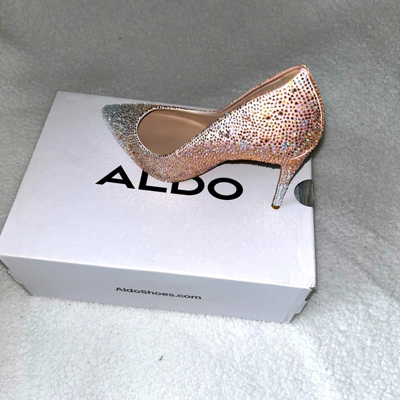 beautiful new Aldo brand high heels and sparkly soft pink - Picture 1 of 6